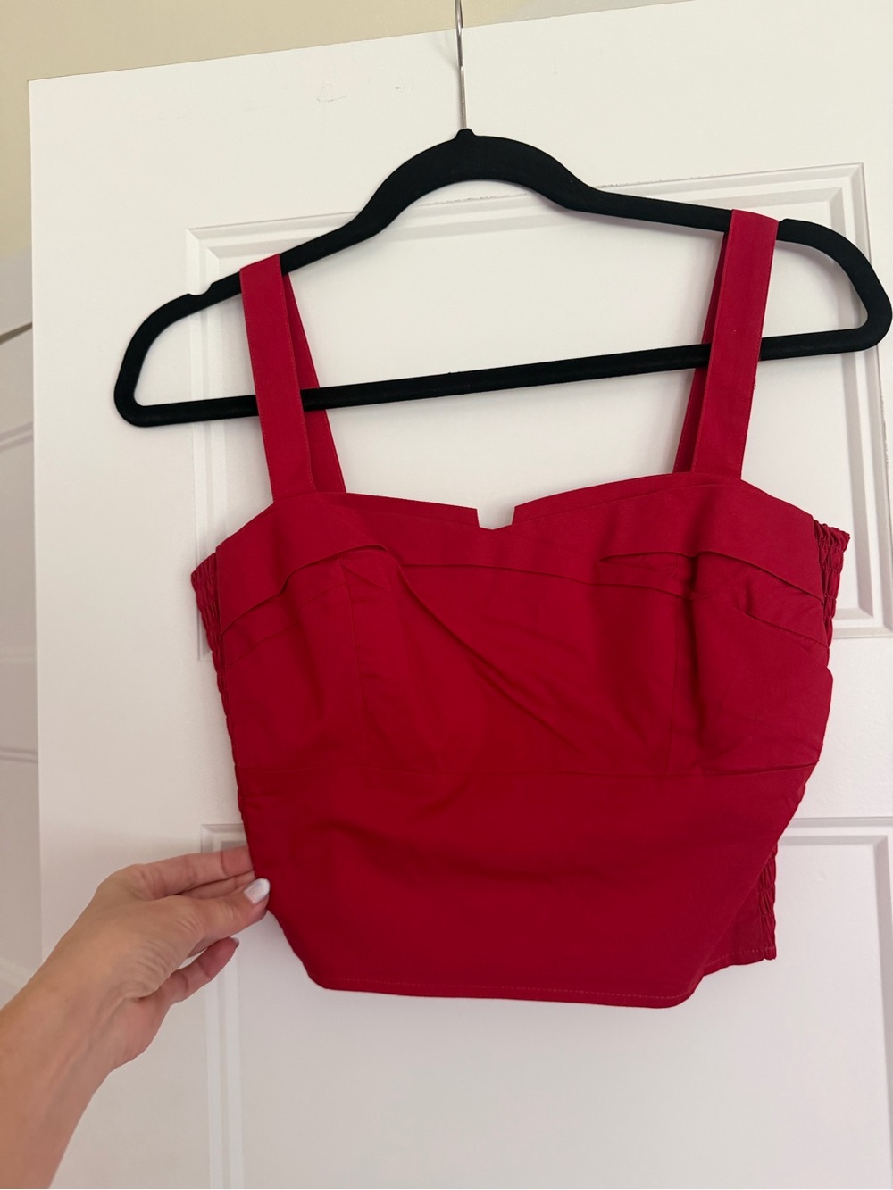 Trashy Diva Red Square-Neck Crop Tank with Wide Straps